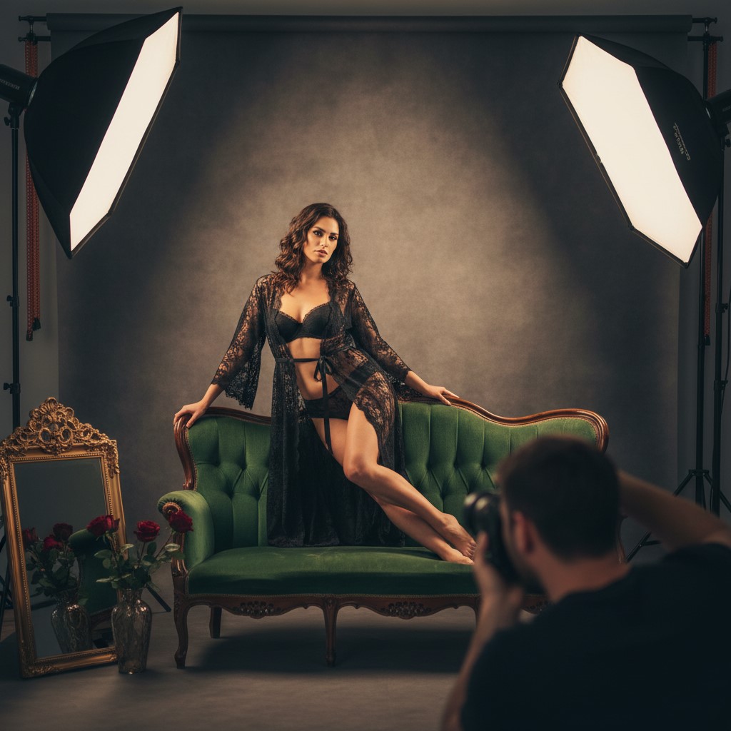 Sesiones boudoir en Murcia en estudio fotográfico profesional DreamPhoto