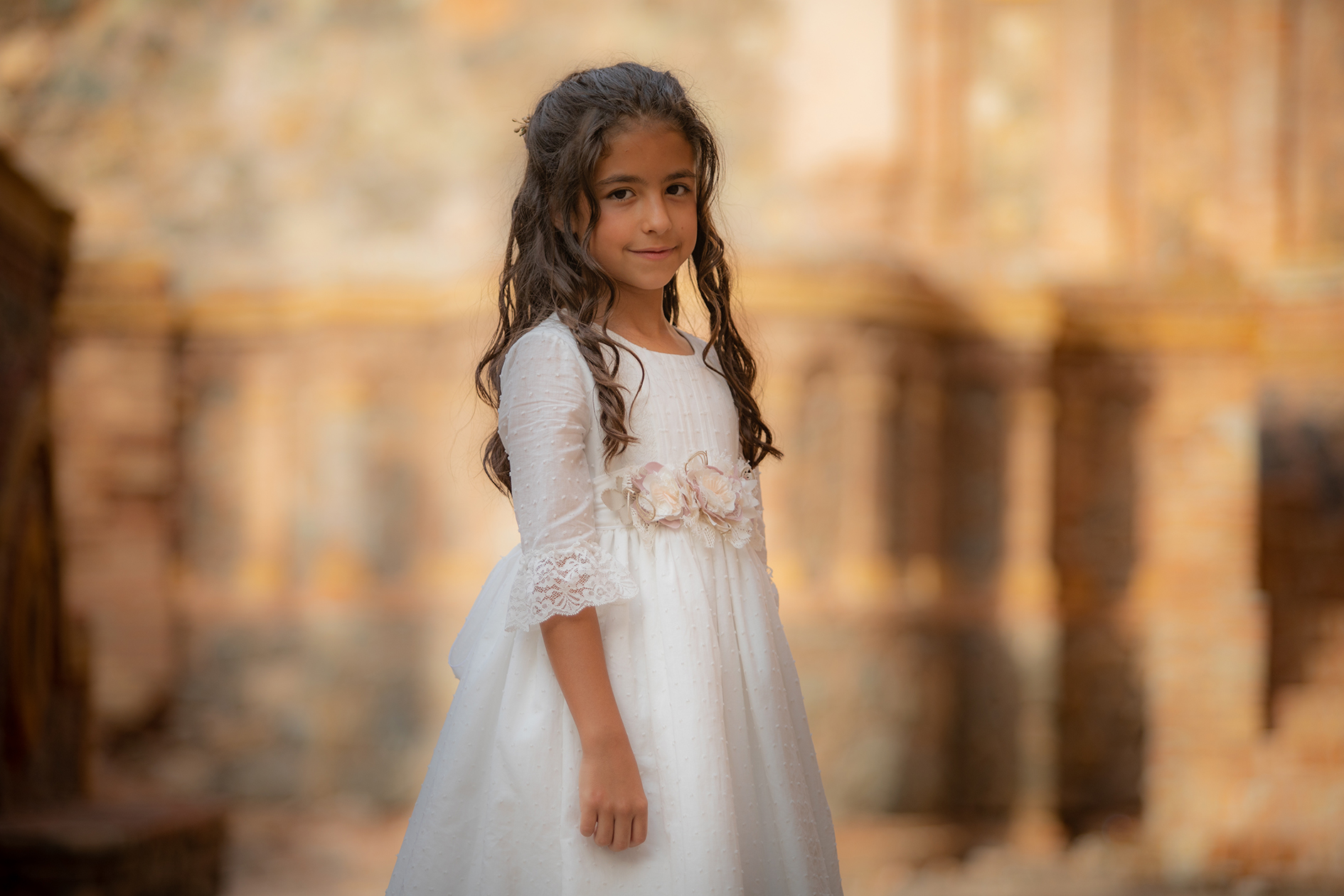 sesión de primera comunión en estudio cerca de Murcia